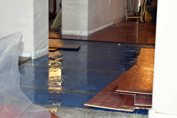 Professional Basement Water Removal technician working in Massapequa, NY
